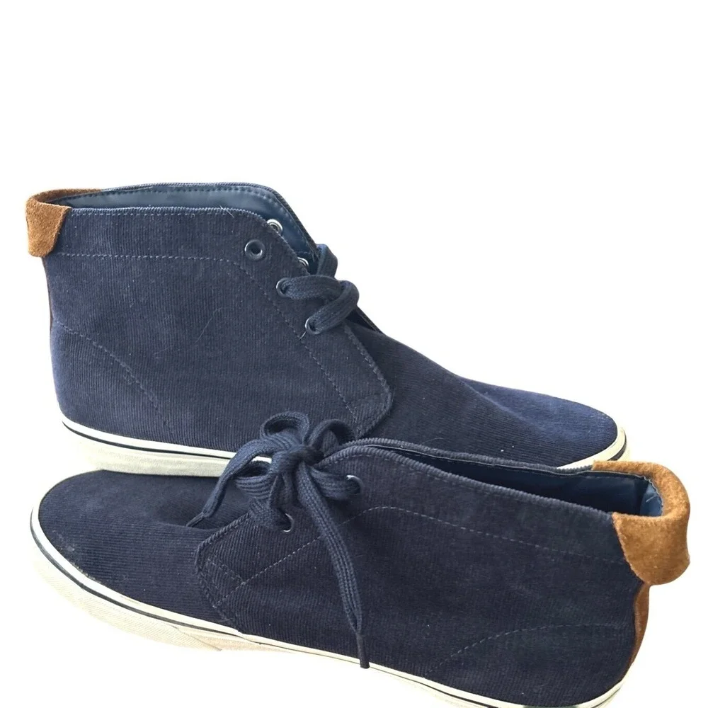 New W/Tag POLO RALPH LAUREN Suede Corduroy High Top‎ Sneakers Logo Sz. 10.5D